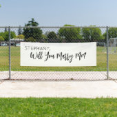 Will you Marry Me Proposal Sign banner backdrop 横断幕 (インサイチュ)
