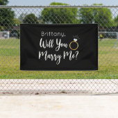 Will you Marry Me Proposal Sign banner backdrop 横断幕 (インサイチュ)