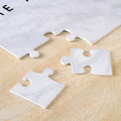 Will You Marry Me Proposal Simple Clean White ジグソーパズル (側面)