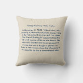 Willa Cather -物語 クッション (裏面)