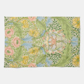 Willam Morris Myrtle Garden Floral Classic キッチンタオル (横)