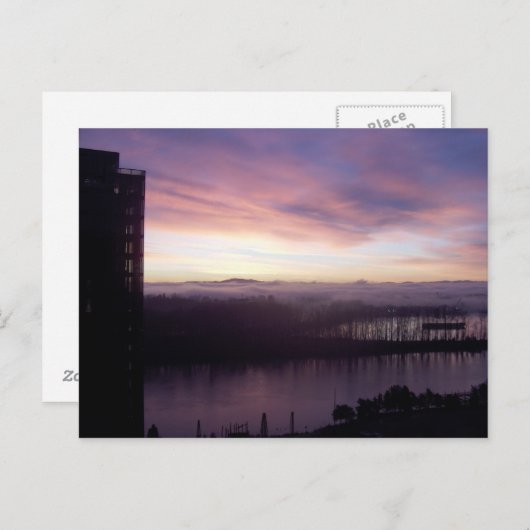 Willametteの日の出 ポストカード (正面/裏面)