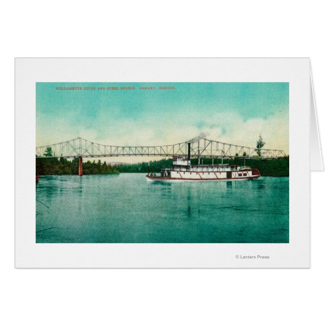 Willamette River and Steel Bridge in Albany (正面横)