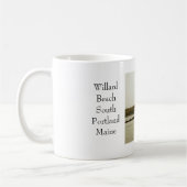 Willardのビーチ、南ポートランド、メイン コーヒーマグカップ (左)