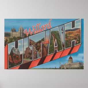 WillardのUtahLargeの手紙ScenesWillard、UT ポスター