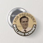 Willard Romney 2012年 缶バッジ (正面&裏面)