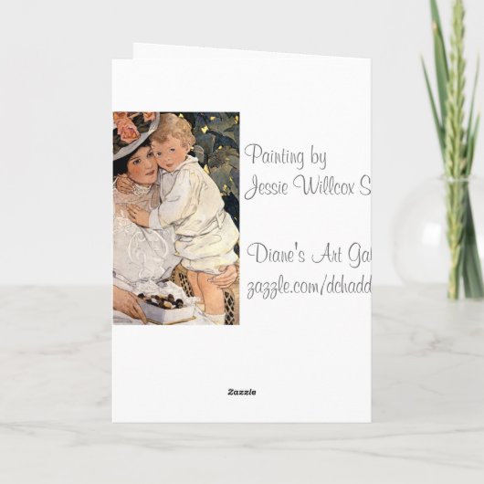 Willcoxの"伯母さん"母の日カード カード (裏面)