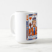 Willem-Alexander スペルカート - ハートのキング 王様 コーヒーマグカップ (正面左)