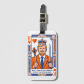 Willem-Alexander Speelkaart - Hartenkoning Konings ラゲッジタグ (正面縦)