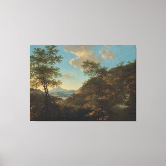 Willem de Heuschイタリアン Draftsmanとのランドスケープ キャンバスプリント (正面)