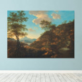 Willem de Heuschイタリアン Draftsmanとのランドスケープ キャンバスプリント (インサイチュ (ウッドフロア))