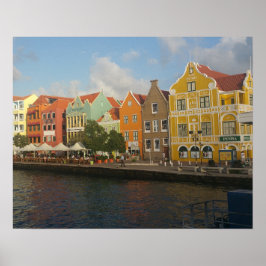 Willemstad Curacaoカラフルポスター ポスター