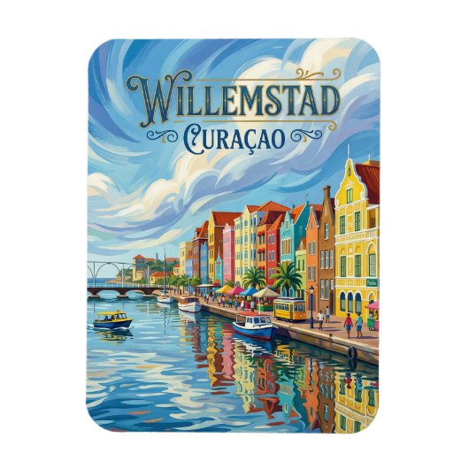Willemstad Curaçao マグネット (縦)