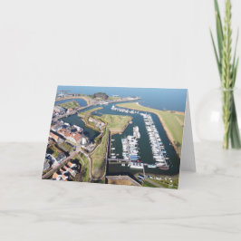 Willemstad in Nederland met moderne haven. カード