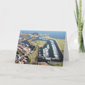 Willemstad in Nederland met moderne haven. カード (正面)