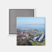 Willemstad Nederland drone overzicht. マグネット (正面/裏面)