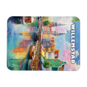 Willemstad: Vibrant Colors of the Caribbean マグネット (横)
