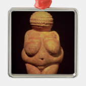 Willendorfの豊饒神のシンボルの金星 メタルオーナメント (正面)