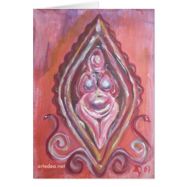 Willendorferin - Grußkarten (正面)