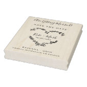 Willflowersハートと日付保存引用文 ラバースタンプ (スタンプ)