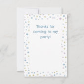 William紙吹雪水色ドットサンキューカード サンキューカード (裏面)
