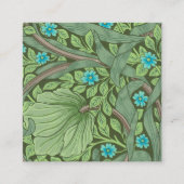 William 忘れ Morrisの壁紙-Me-Nots スクエア名刺 (正面)