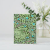 William 忘れ Morrisの壁紙-Me-Nots ポストカード (スタンド正面)