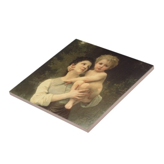 William Adolphe Bouguerauの兄妹 タイル (側面)