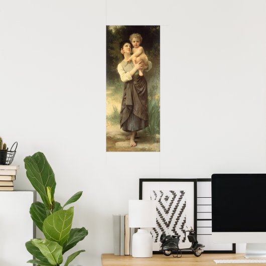 William Adolphe Bouguerauの兄妹 ポスター (ホームオフィス)