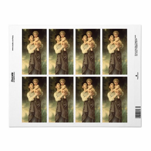 William Adolphe Bouguerauの兄妹 ラベル (フルシート)