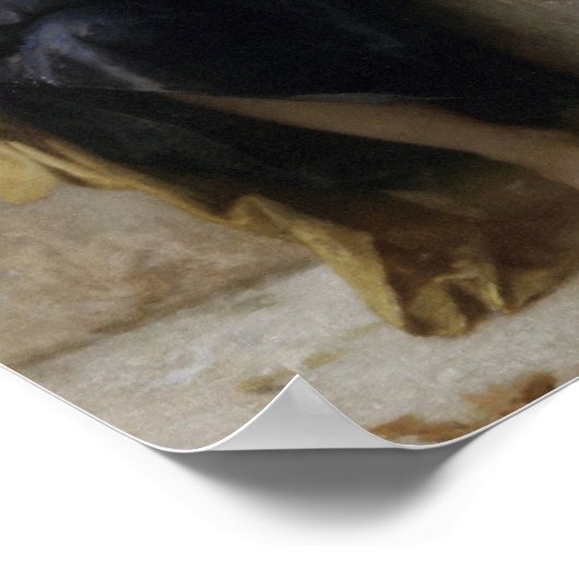 William-Adolphe Bouguereau-Sewing ポスター (角)