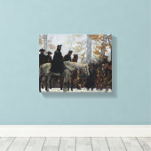 William B. T. Tregoによるバレー・フォージへの行進 キャンバスプリント (インサイチュ (ウッドフロア))