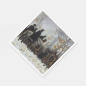 William B. T. Tregoによるバレー・フォージへの行進 スタンダードランチョンナプキン (角)