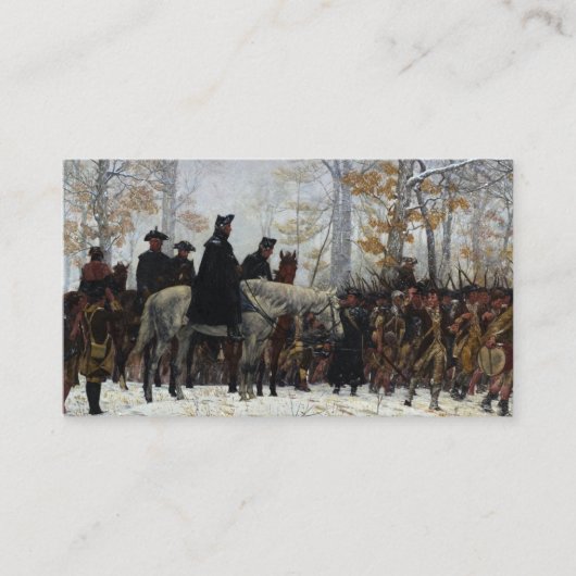 William B. T. Tregoによるバレー・フォージへの行進 名刺 (正面)