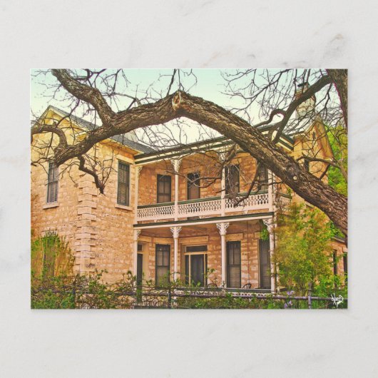 William Bierschwale Home, Fredericksburg, TX ポストカード (正面)