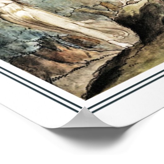 William Blake：彼の酔っ払い者たちと一緒に ポスター (角)