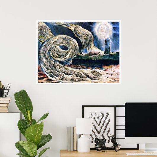 William Blake：恋人たちの旋風 ポスター (ホームオフィス)