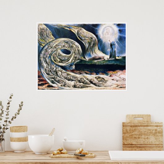 William Blake:恋人たちの旋風 ポスター (キッチン)