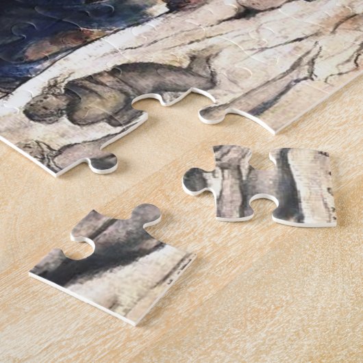 William Blake Lovers' Whirlwind illustrates Hell ジグソーパズル (側面)