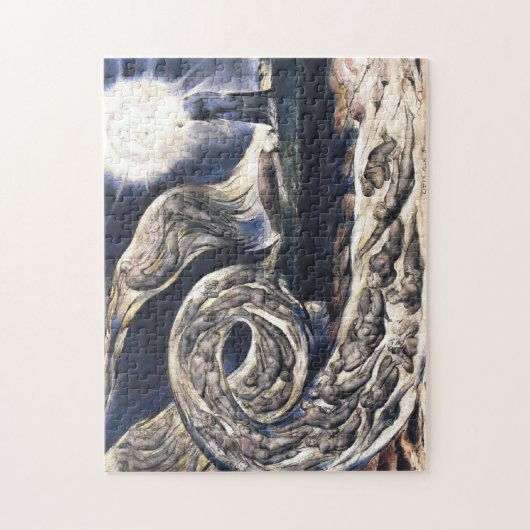 William Blake Lovers' Whirlwind illustrates Hell ジグソーパズル (縦)