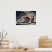 William Blake Nebuchadnezzar ポスター (キッチン)