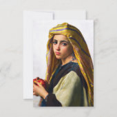 William BouguerauのPomegranateを持つ女の子 サンキューカード (正面)