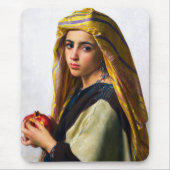 William BouguerauのPomegranateを持つ女の子 マウスパッド (正面)