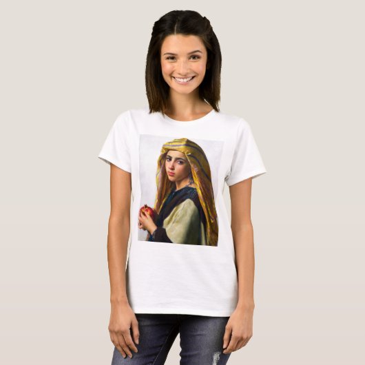 William BouguerauのPomegranateを持つ女の子 Tシャツ (正面フル)