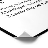 William、Boy パーソナライズされた Name Definition ポスター (角)