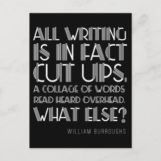 William Burrows「Cut Ups」の書ポストカード ポストカード