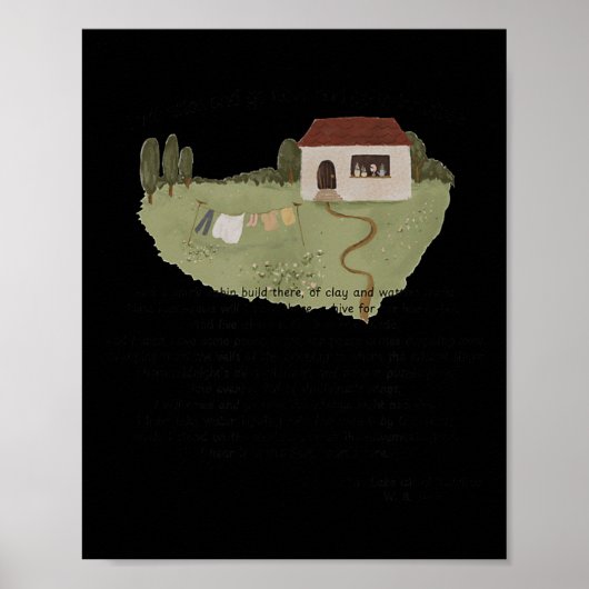 William Butler Yeats W.b. Yeats Etry Innis Em Gift ポスター (正面)