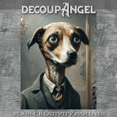 William - Dapper Dog - Decopage - 薄葉紙
