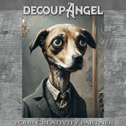 William - Dapper Dog - Decopage - 薄葉紙