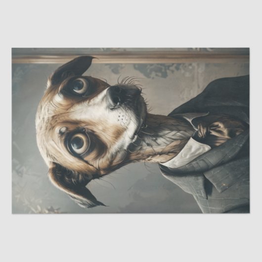 William - Dapper Dog - Decopage - 薄葉紙 (正面)